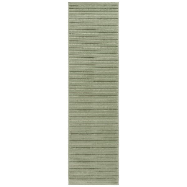 Selena 2 ft. x 10 ft. Green Geometric SLE682Y Runner Rug