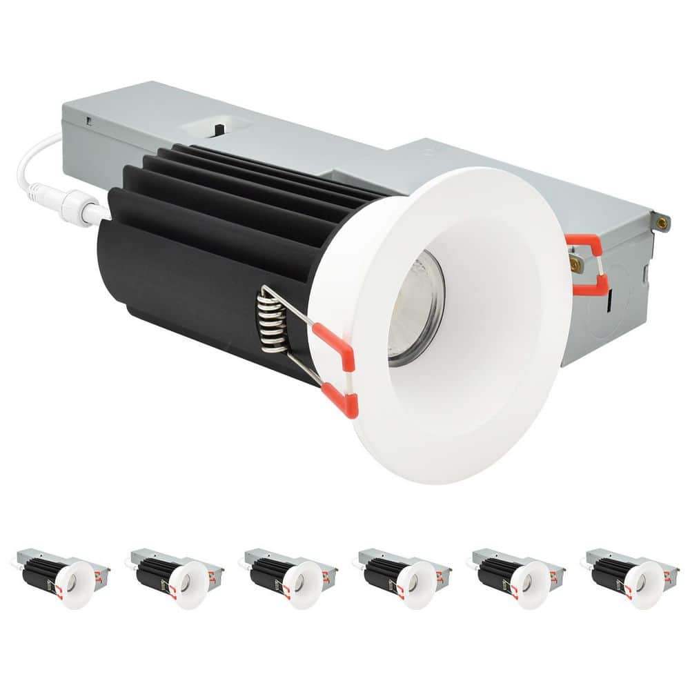 2 In. Integrated LED Regressed Light with Round White Trim 5CCT, Dimmable, 14/20W, 60° Beam, 1200/1700LM 277V 6 Pack price history on PriceWatchPro