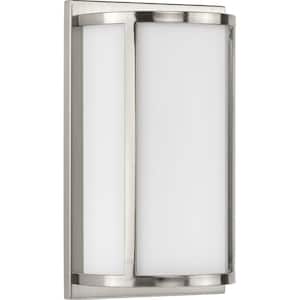 Parkhurst Collection 2-Light Brushed Nickel Etched Glass New Traditional Wall Sconce