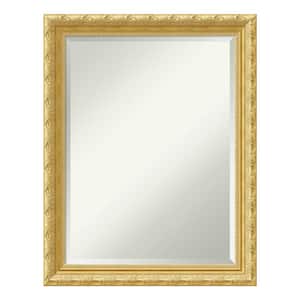 Versailles 22 in. W x 28 in. H Framed Rectangular Beveled Edge Bathroom Vanity Mirror in Antique Gold