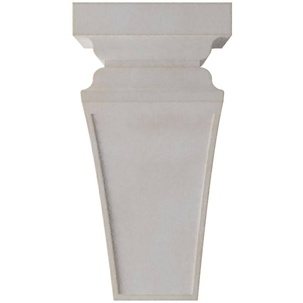 Chalk Dust White Rubberwood Vintage Decor Corbel 7"W x 7.75"D x 14"H