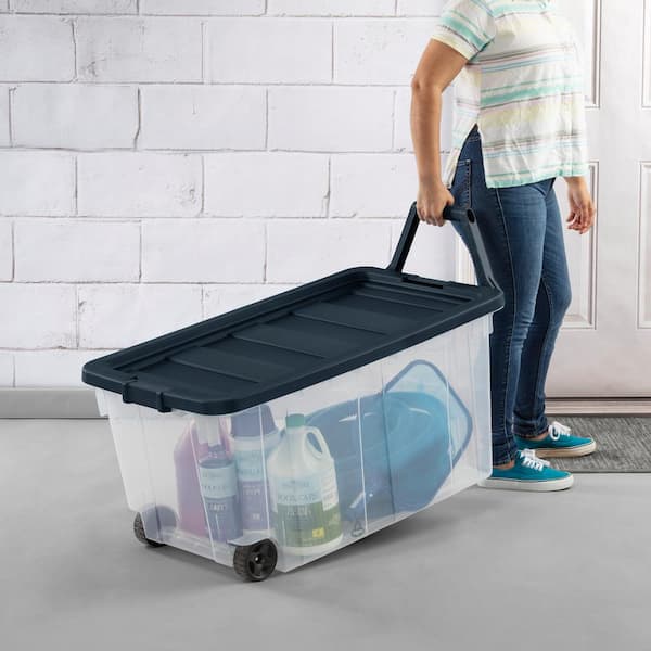 160 Qt. Wheeled Storage Box