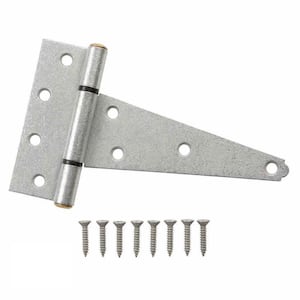 8 in. Galvanized Gate Tee Hinge (2-Pack)