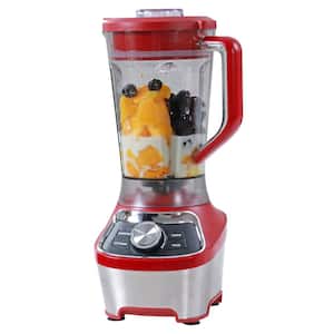 64 oz Stand Blender, 1200W, Smoothie, Ice Crush, Self-Clean Modes, Variable Speed, Red