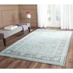 Valencia Alpine/Multi 9 ft. x 12 ft. Border Area Rug