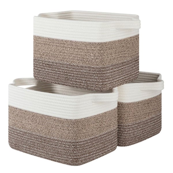Dracelo Gradient Dark Brown 13 in. x 8.7 in. Cotton Decorative