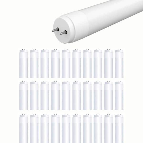 20-Watt 4 ft. T12 G13 Type A Plug and Play Linear LED Tube Light Bulb, Cool White 4000K (30-Pack)