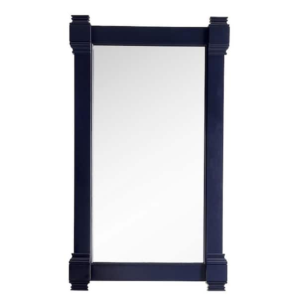 null Brittany 21.7 in. W x 39.2 in. H Framed Rectangular Wall Mirror in Victory Blue