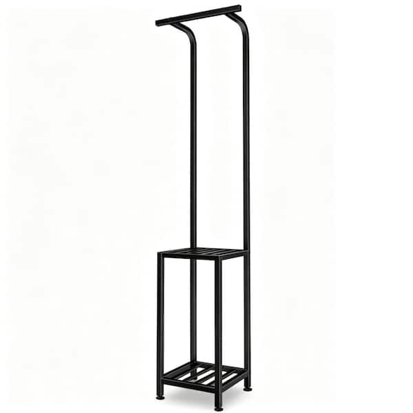 Heavy Duty 3-Tier Hanging Plant Rack, 65" Tall Metal Display Stand