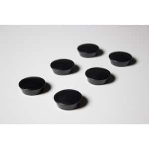 Rare Earth Magnets, Black, 6-Count