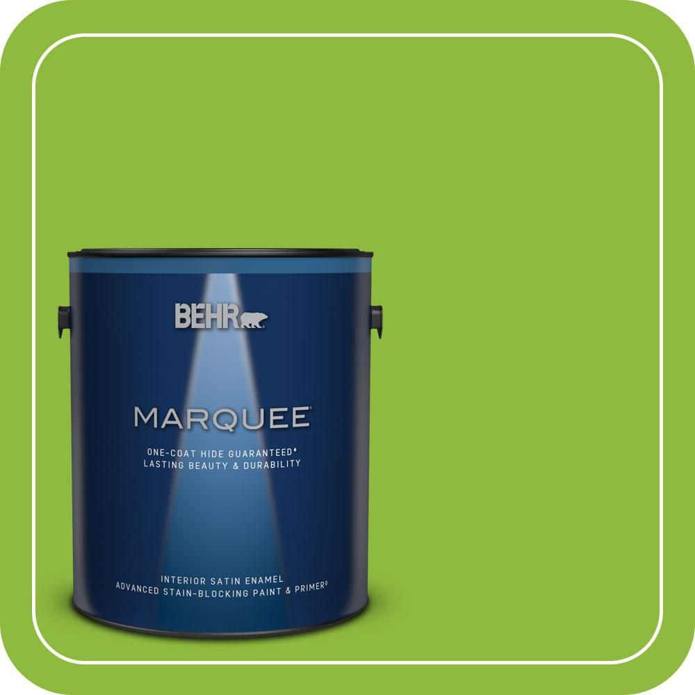 1 gal. #S-G-420 Limeade Satin Enamel Interior Paint & Primer price history on PriceWatchPro