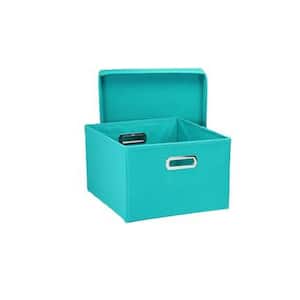 2 Gal. Collapsible Storage Box Set in Aqua