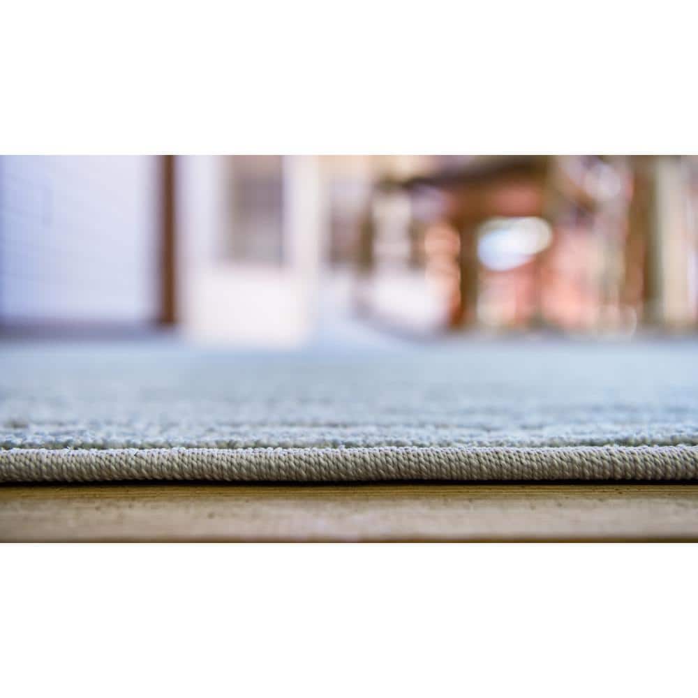 Light Blue Rectangular Synthetic Outdoor Area Rug