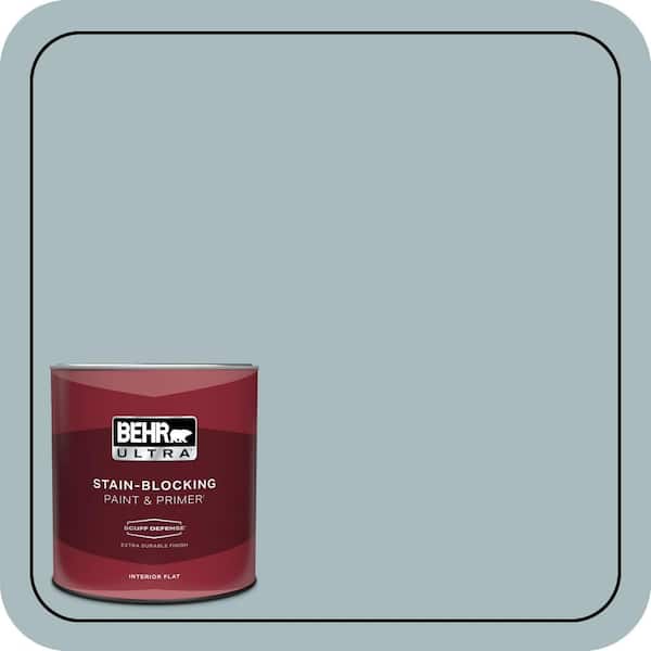 BEHR ULTRA 1 qt. #MQ6-04 Gray Wool Extra Durable Flat Interior Paint & Primer