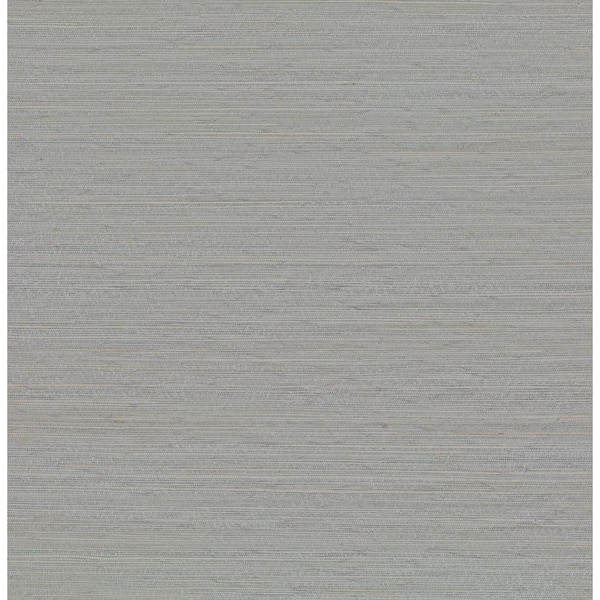 A-Street Prints Kira Periwinkle Hemp Grasscloth Wallpaper Sample