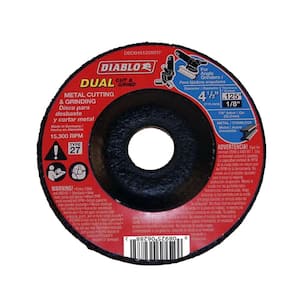 4-1/2 in. x 1/8 in. x 7/8 in. Dual Metal Cutting and Grinding Disc with Type 27 Depressed Center