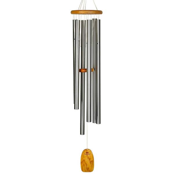 WOODSTOCK CHIMES Signature Collection, Chimes of Java, 50 in. Silver Wind Chime JWS