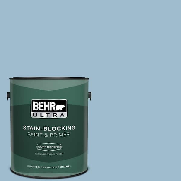 BEHR ULTRA 1 gal. #S500-3 Partly Cloudy Extra Durable Semi-Gloss Enamel Interior Paint & Primer