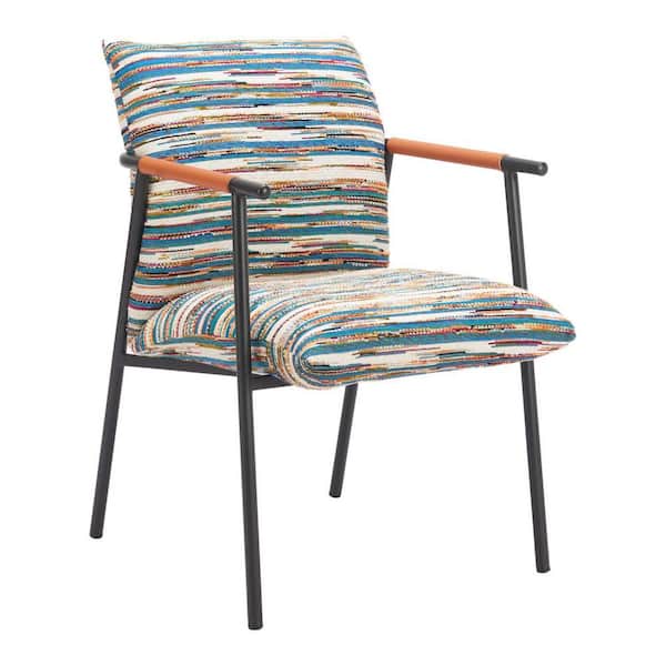 32.1 in.H Multicolor Solid High Back Armrest Dining Chair Set of 2
