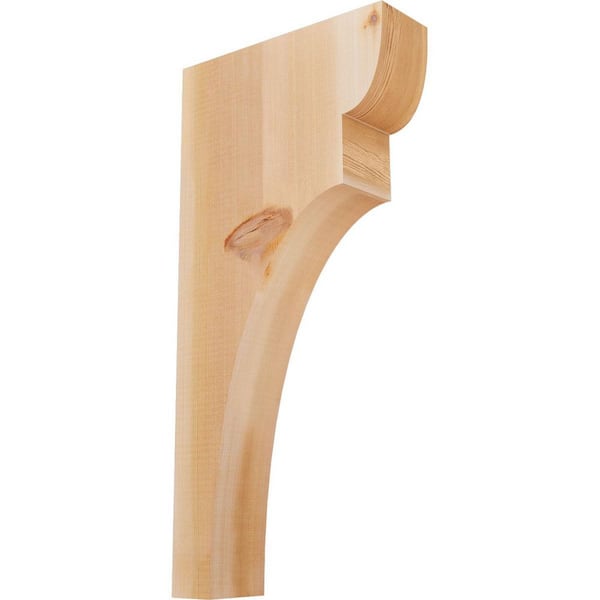 Ekena Millwork 3-1/2 in. x 12 in. x 24 in. Western Red Cedar Yorktown Smooth Corbel