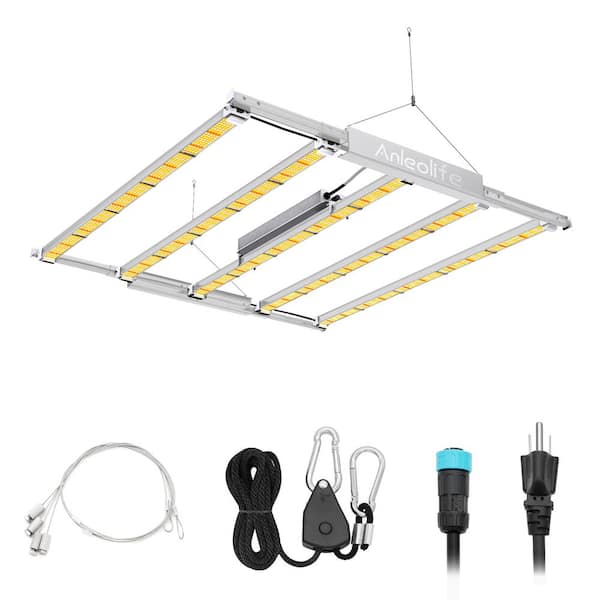 Cesicia 42 in. W 730-Watt Silver Stretchable LED Grow Lights Full Spectrum SamSung Diodes Lamp for Indoor Color Changing Light