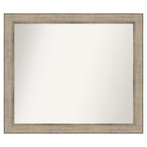 Trellis Silver 44 in. x 38 in. Custom Non-Beveled Wood Framed Bathroom Vanity Wall Mirror