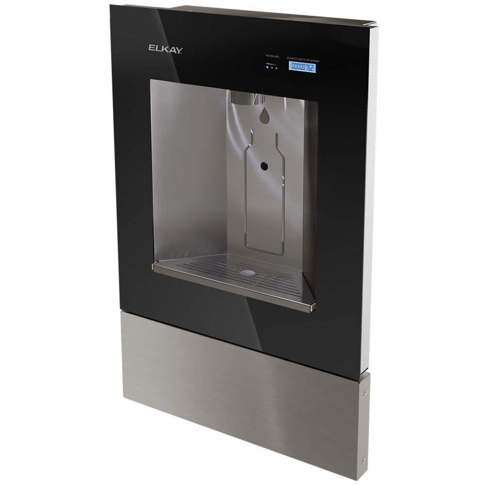 Midnight Black Stainless Steel Built-in Filtered Water Dispenser