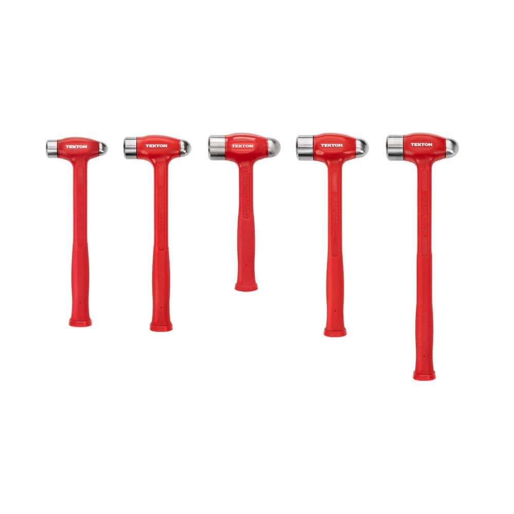 TEKTON Ball Peen Dead Blow Hammer Set, 5-Piece (26,36,43,47