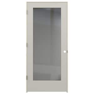 36 in. x 80 in. Tria Ash Right-Hand Mirrored Glass Molded Composite Single Prehung Interior Door