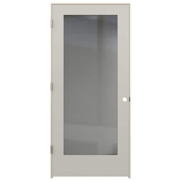 JELD-WEN 36 in. x 80 in. Tria Ash Right-Hand Mirrored Glass Molded Composite Single Prehung Interior Door