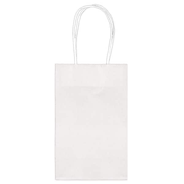 Amscan 8.25 in. x 5.25 in. Birthday Paper Cub Bags Value Pack in White (10-Count, 4-Pack)