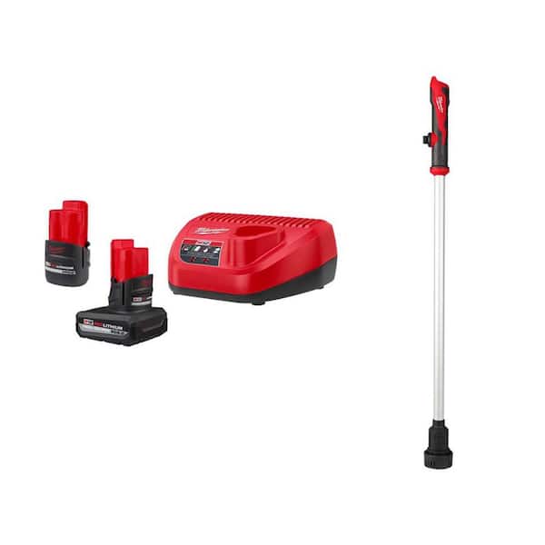 Milwaukee M12 12-Volt Lithium-Ion Cordless 9 GPM 0 hp. Submersible Stick Water Transfer Pump with M12 High Output Starter Kit