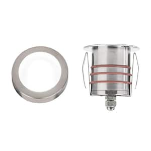 Low-Voltage LED Inground Indicator Light in Stainless Steel with 2700K Color Temperature