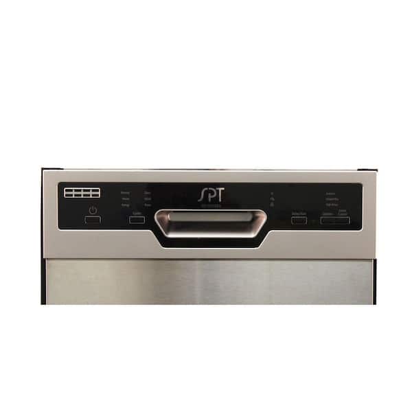SPT 18 in. in Stainless Steel Front Control Smart Dishwasher 120