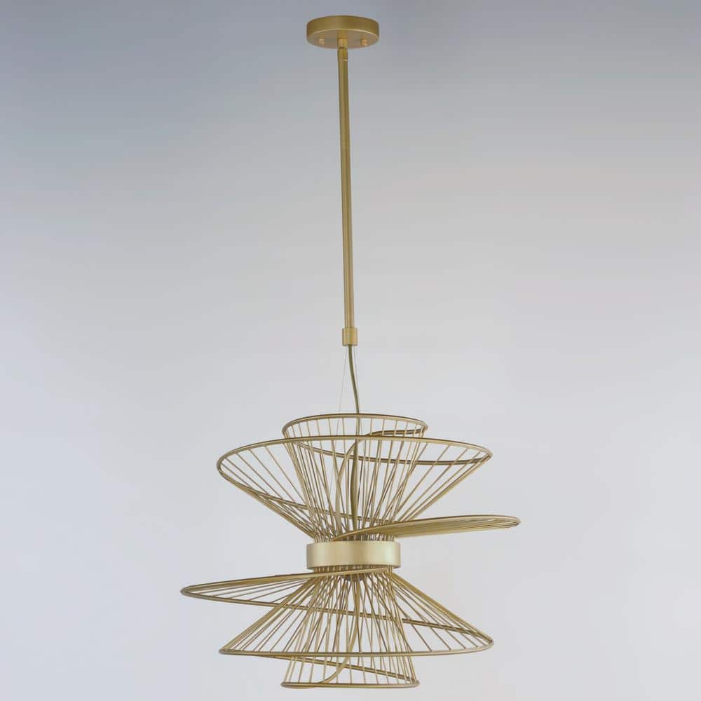 Elegant Globe LED Pendant in Natural Aged Brass with Clear Glass