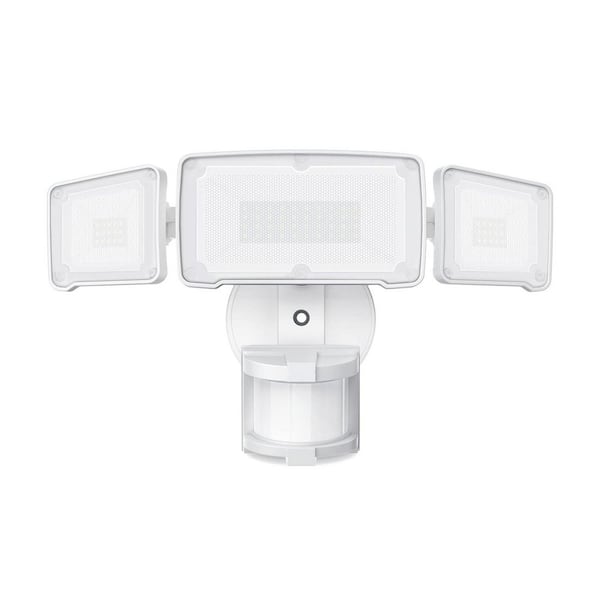 38 Watt Equivalent 4200 Lumen 180 Degree White Motion Sensing Dusk to Dawn LED Flood Light Outdoor Waterproof 1 Pack