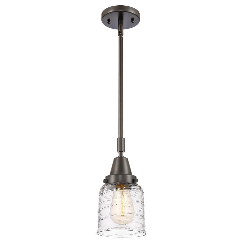 Bell 100-Watt 1-Light Oil Rubbed Bronze Standard Mini Pendant Light with Clear Glass Shade, No Bulbs Included price history on PriceWatchPro