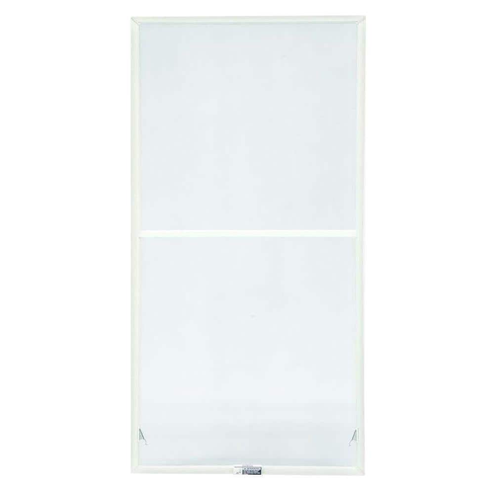 39-7/8 in. x 50-27/32 in. 200 and 400 Series White Aluminum Double-Hung Tru