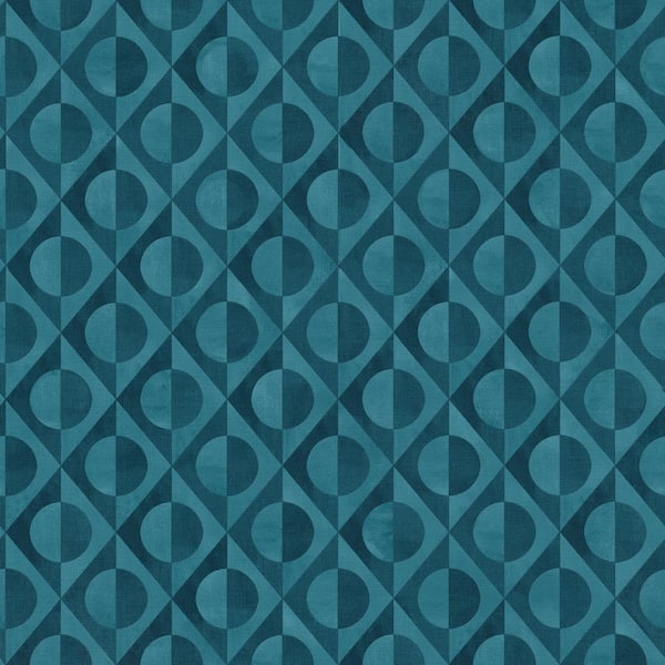Dark Green Teal Fabric, Wallpaper and Home Decor