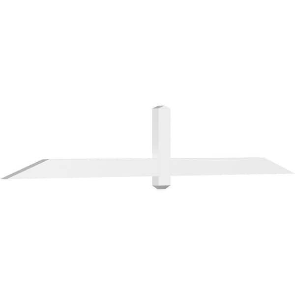 Ekena Millwork Eugene 96 in. W x 16 in. H x 2 in. D Signature Polyurethane Bracket