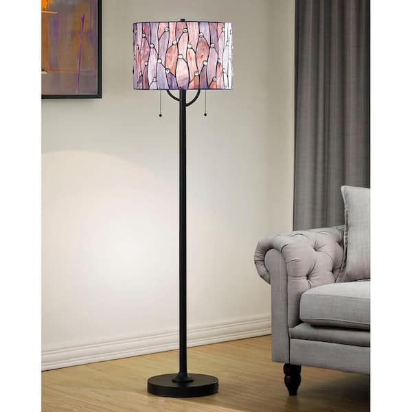 Purple floor shops lamp