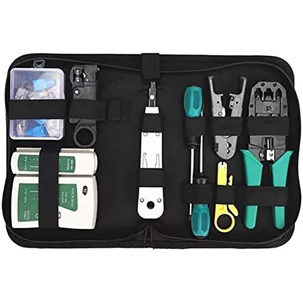 11-Piece Portable Network Tool Kit Ethernet Cable Crimper Set with Tester Punch Down Tool for Cat5 Cat6 price history on PriceWatchPro