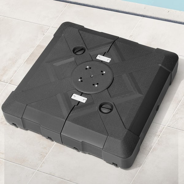 220 lbs. HDPE Patio Umbrella Base in Black