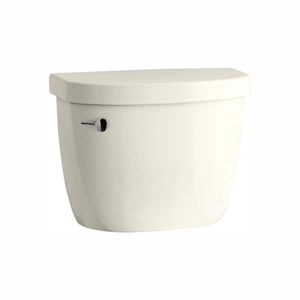 KOHLER Cimarron 1.28 GPF Single Flush Toilet Tank Only with AquaPiston Flushing Technology in Biscuit