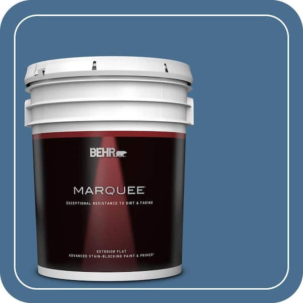 BEHR MARQUEE 5 gal. #M510-5 Sailors Bay Flat Exterior Paint & Primer