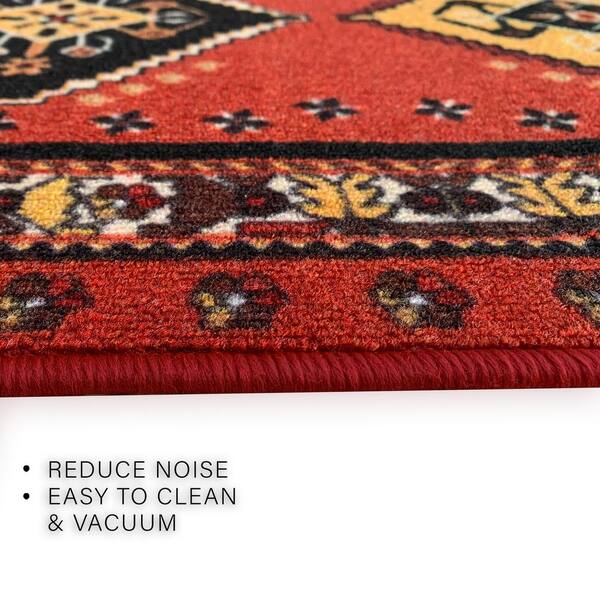 Southwestern Burnt Orange 26 in. W x 9 ft. L RunnerRug/Stair Runner 19.8 sq. ft.