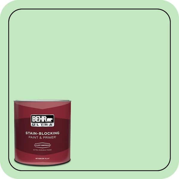 BEHR ULTRA 1 qt. #450A-3 Mountain Mint Extra Durable Flat Interior Paint & Primer