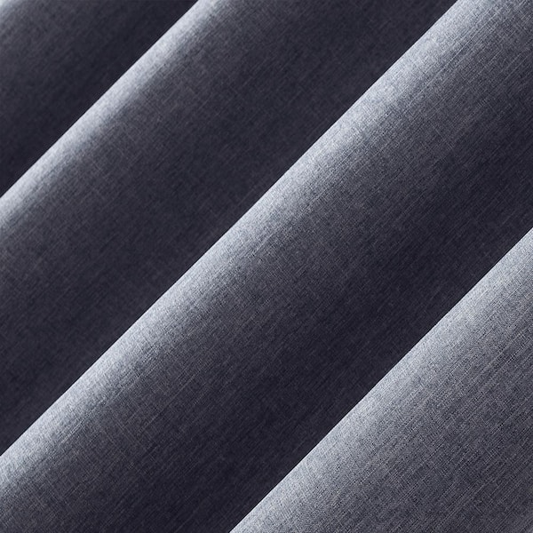 Sun Zero Pratt Tonal Texture Fleece Insulated 100% Blackout Window Curtains,  2-pack