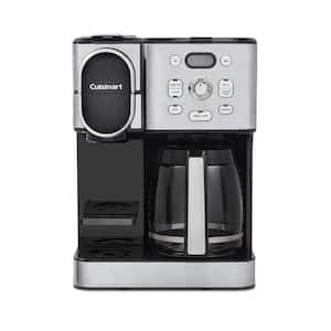 12 Cup Stainless Steel Drip Coffee Maker with Single Serve Option