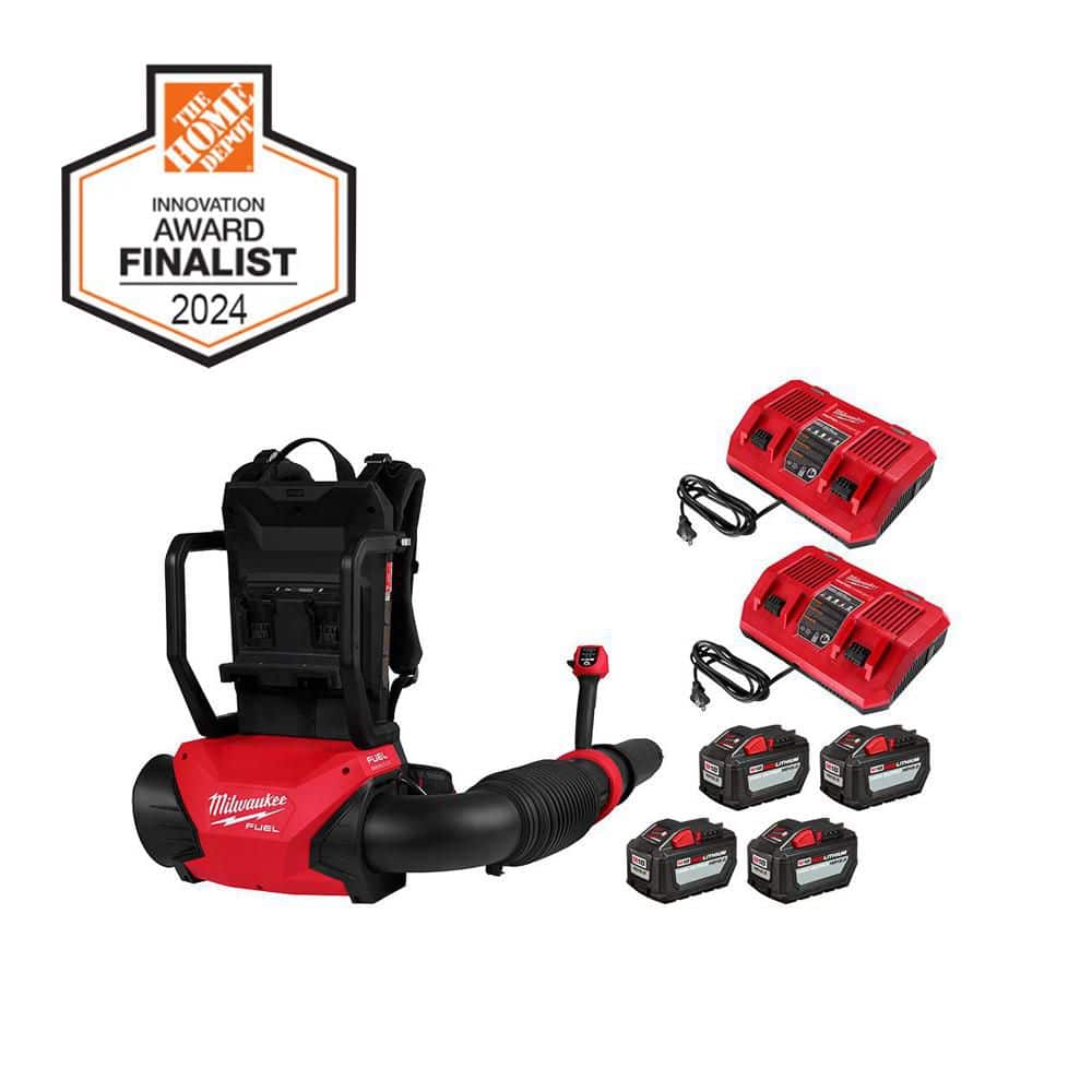 M18 FUEL 155 MPH 650 CFM 18V Brushless Cordless Dual Battery Backpack Blower Kit w/(4) 12.0 Ah Batteries, (2) Chargers price history on PriceWatchPro